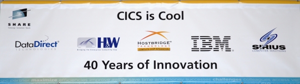 CICS banner at Share 2009
